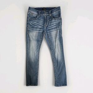 Buckle Black Jeans Mens 32x32 Fit No 3 Straight Leg Fit Gray Wash Denim